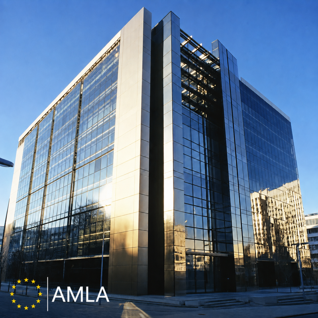 AMLA headquarters building in Frankfurt, the European Anti-Money Laundering Authority